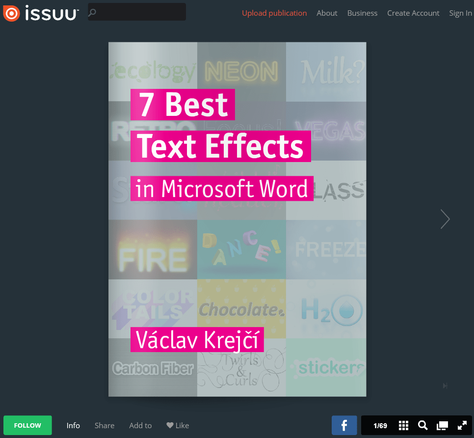 7 Best Text Effects By Vaclav Krejci
