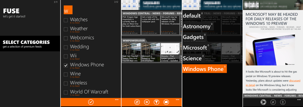 Fuse from Rudy Huyn is great for getting to the news and categorizing them according to your preference.