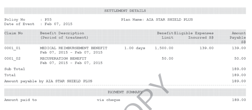 A happy claim for my clients.